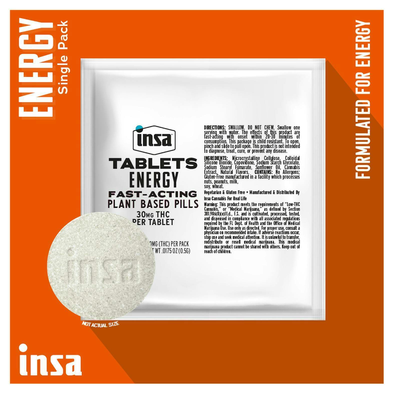 INSA - INSA - Energy Tablet - Single (30mg) - 1