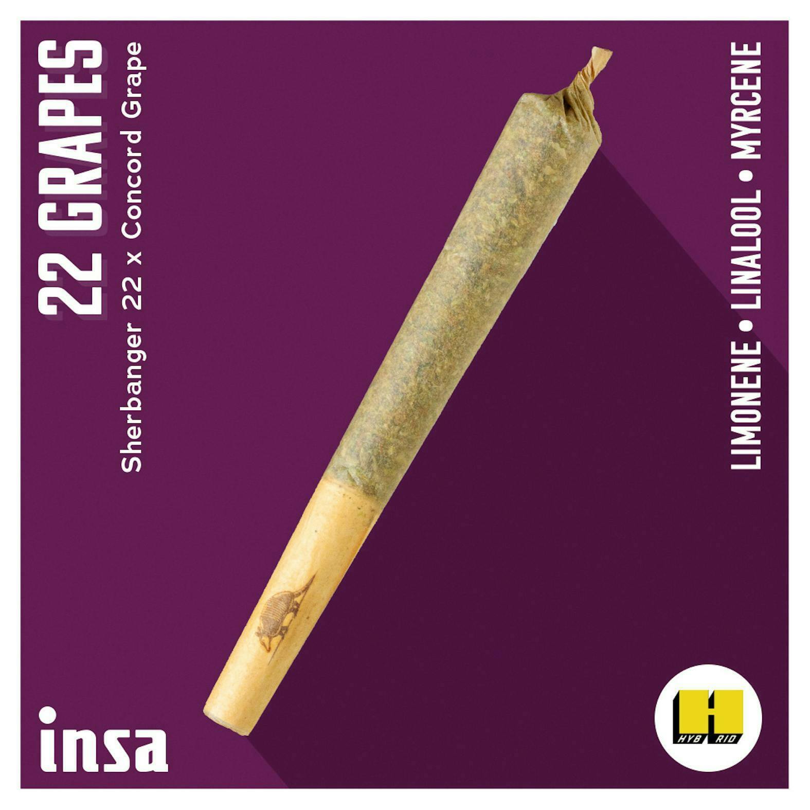 INSA - INSA - 22 Grapes - 0.5g Pre-roll - 1