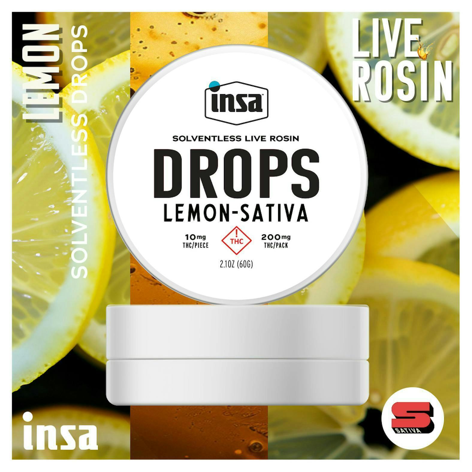 INSA - INSA - Lemon Live Rosin Drops - 200mg - 1