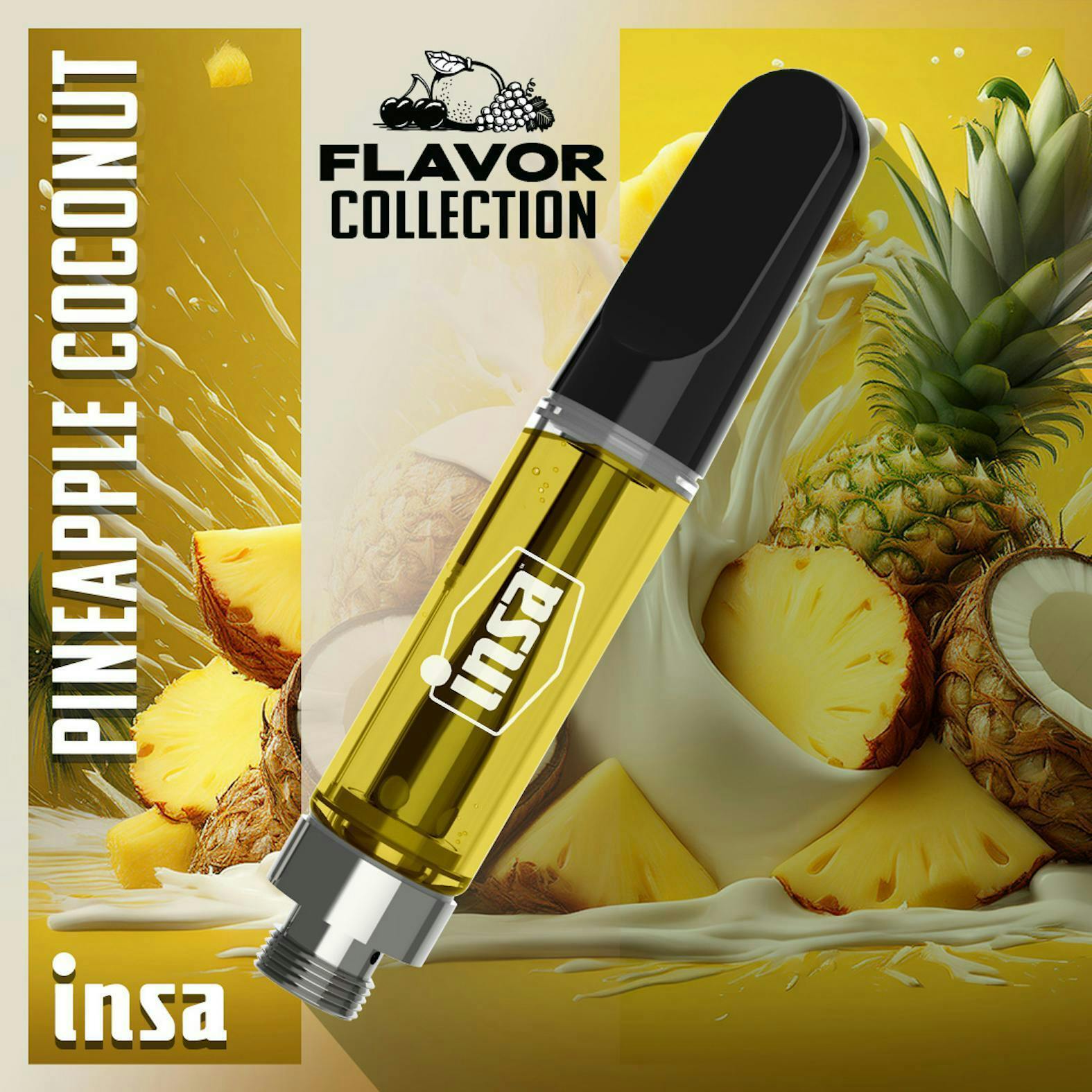 INSA - INSA - Pineapple Coconut - 0.5g Cartridge - 1