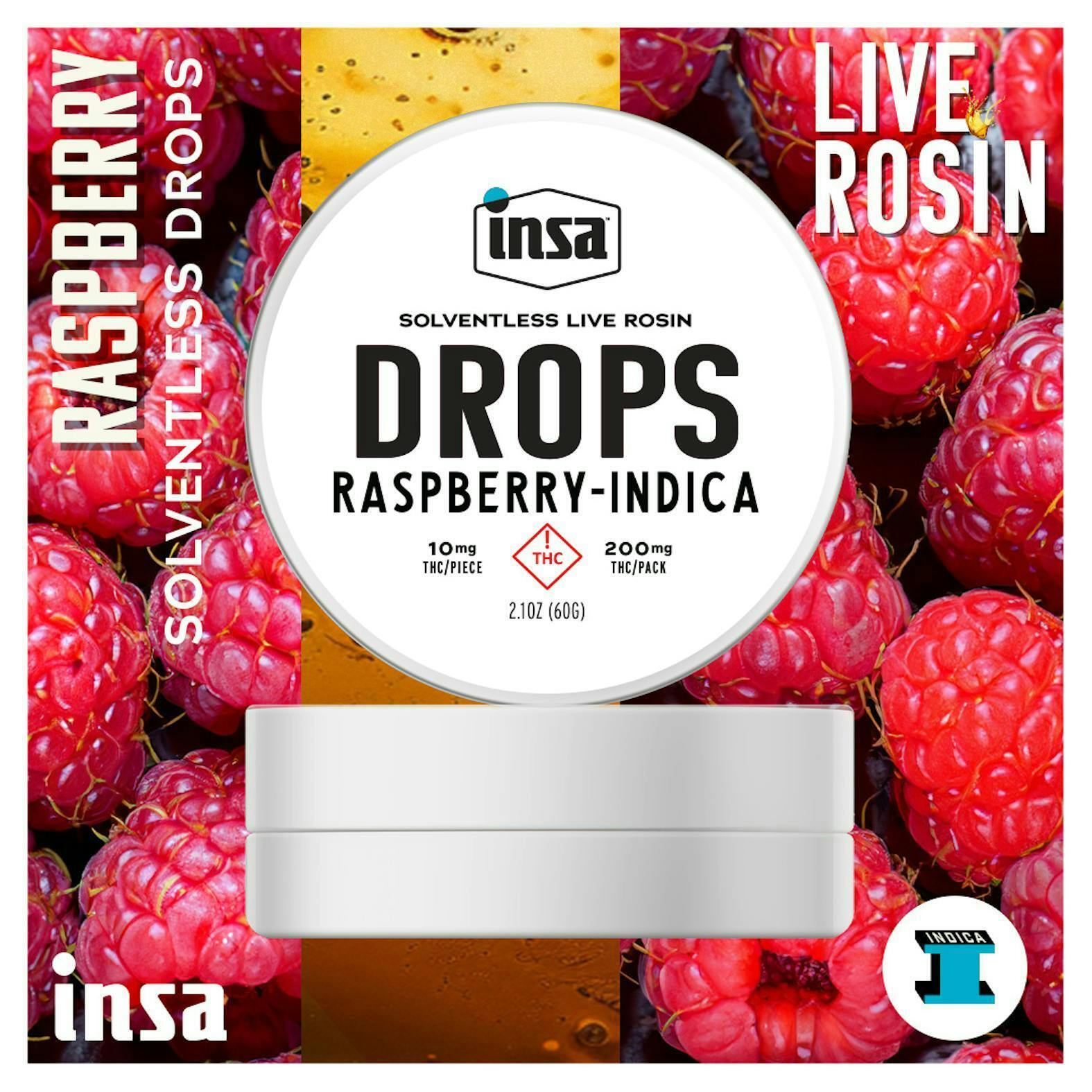 INSA - INSA - Raspberry Live Rosin Drops - 200mg - 1
