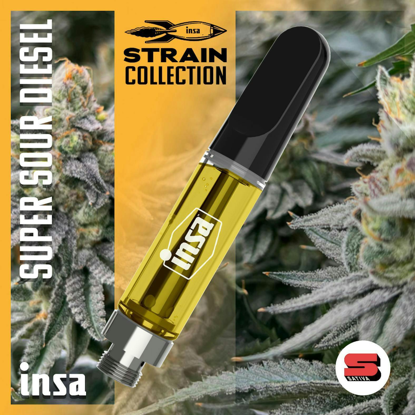 INSA - INSA - Super Sour Diesel - 1g Cartridge - 1