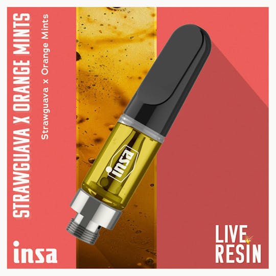 INSA - INSA - Strawguava x Orange Mints - 1g Live Resin Cartridge - 1
