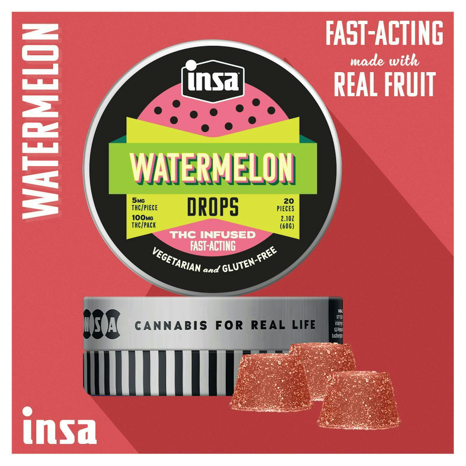 INSA - INSA - Watermelon Drops - 20pc (100mg) - 1