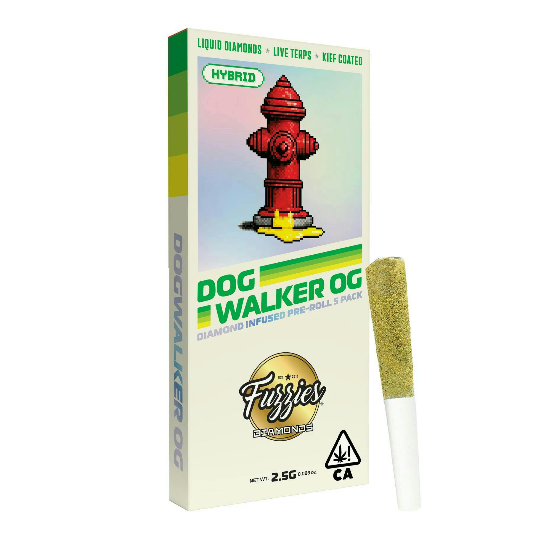 Fuzzies - Fuzzies | Diamonds | Dogwalker OG | Infused Joints | 0.5g each | 5pk - 1