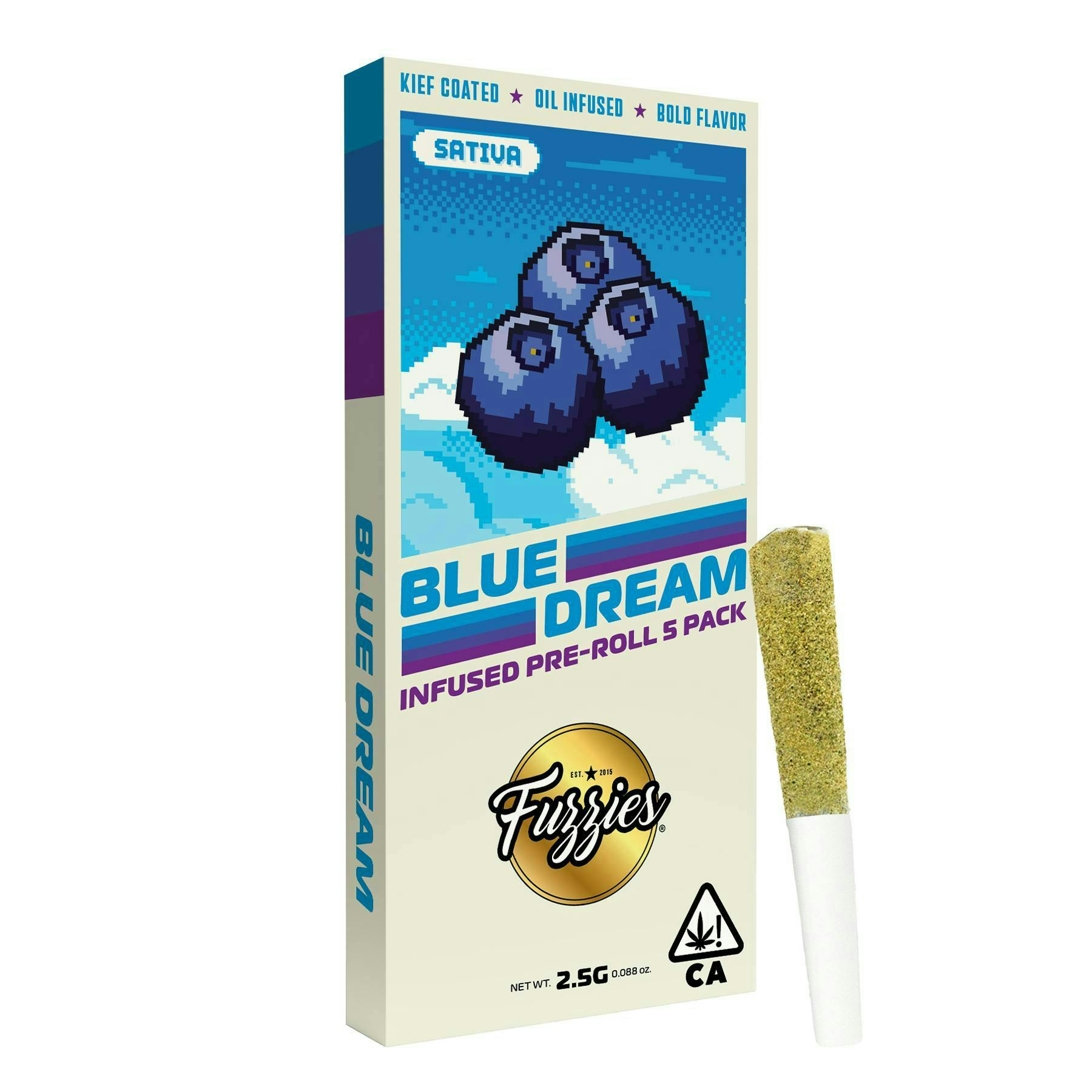 Fuzzies - Fuzzies | Originals | Blue Dream | Infused Joints | 0.5g each | 5pk - 1