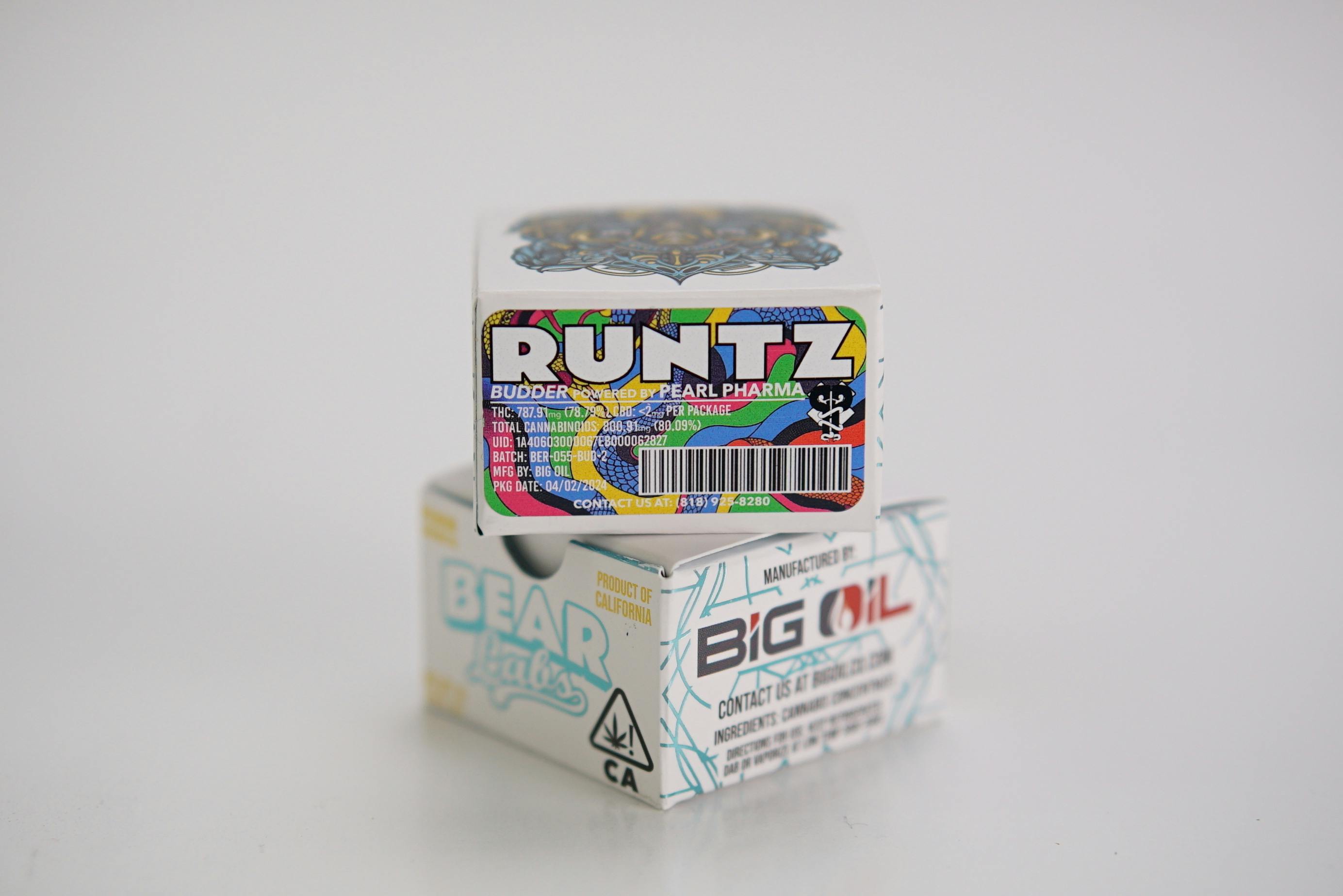 Bear Labs - BEAR Labs - Runtz - Cured Resin Budder Tier 3 - 1
