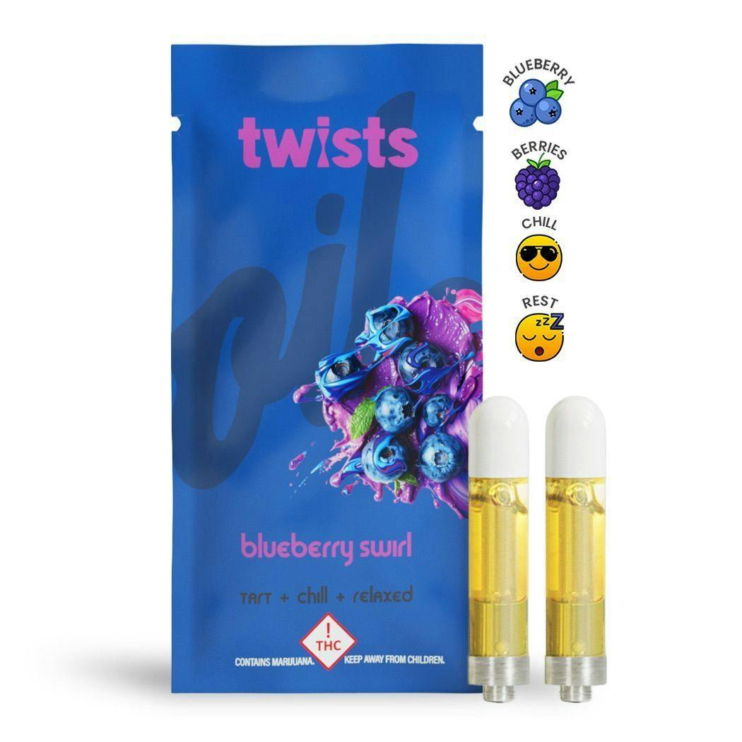 Craft Concentrates - Blueberry Swirl Flavor - "Twists" Cartridge 2-PACK (2000mg) - by Oil® - 1