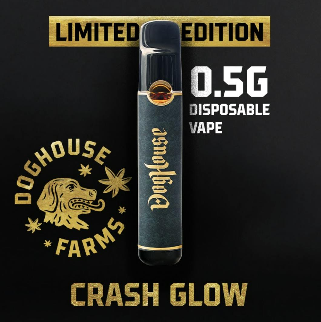 DogHouse Farms - Crash Glow - 0.5g Disposable - Indica - 1