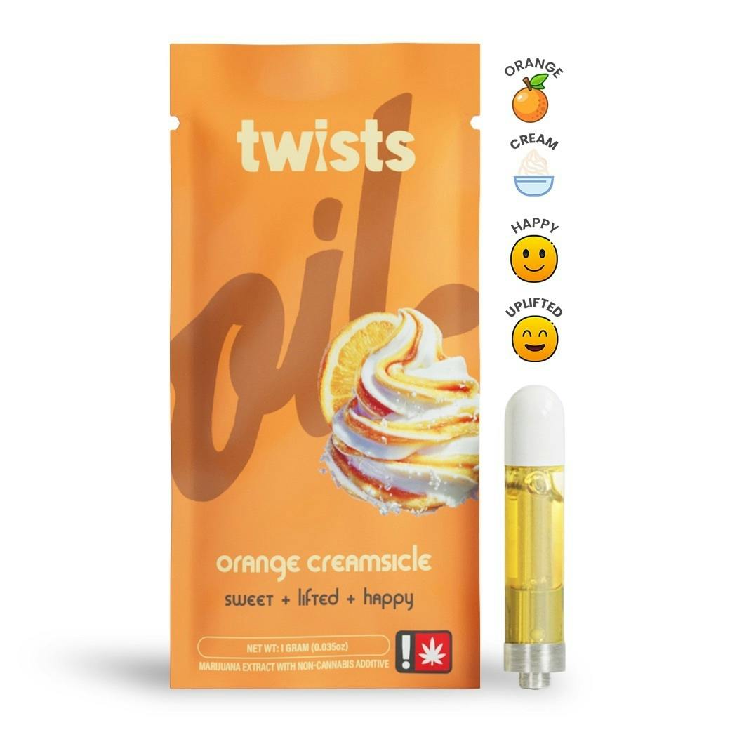 Craft Concentrates - Orange Creamsicle Flavor - "Twists" Cartridge (1000mg) - by Oil® - 1