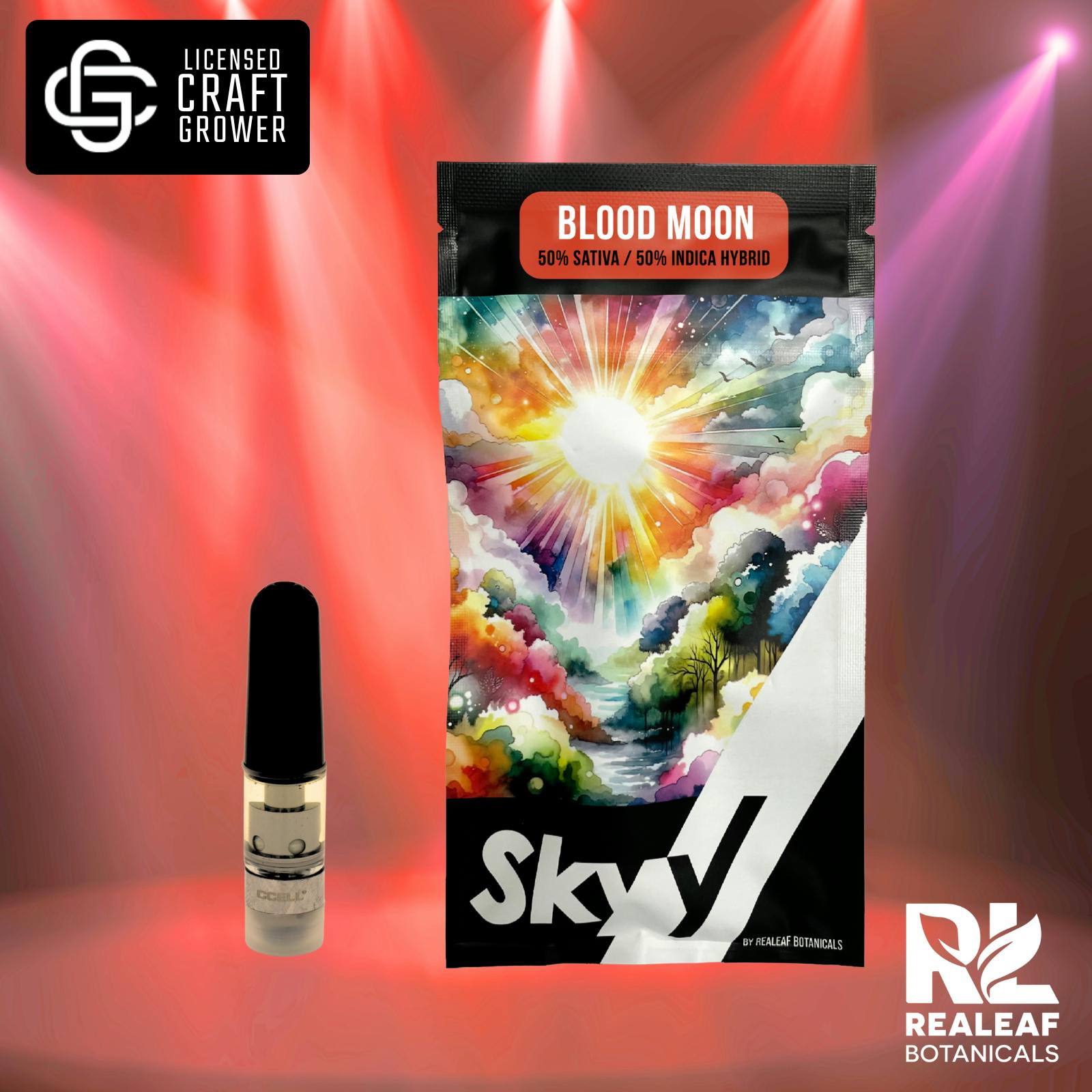Realeaf Botanicals - Blood Moon Cartridge 0.3g - 1
