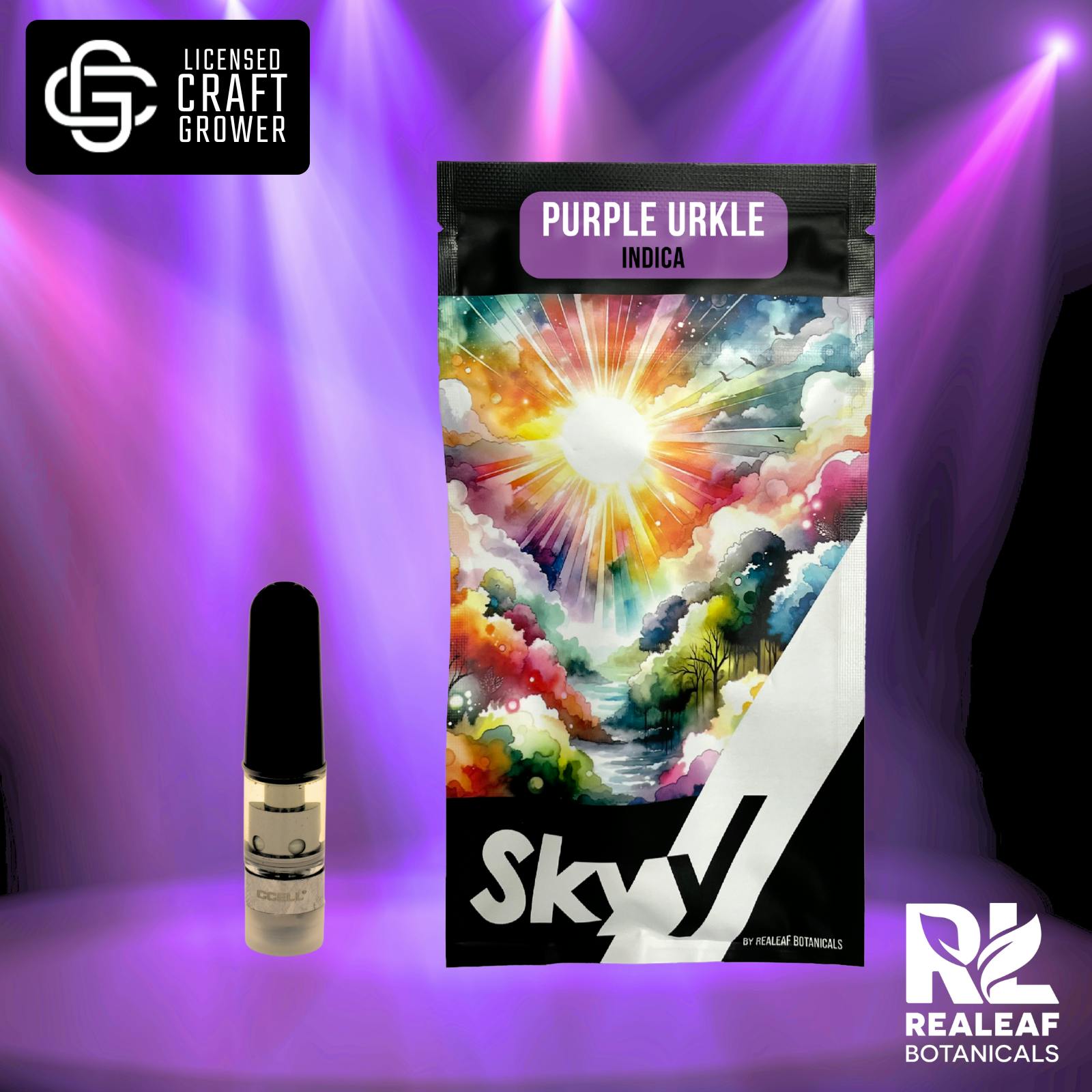 Realeaf Botanicals - Purple Urkle Cartridge 0.3g - 1