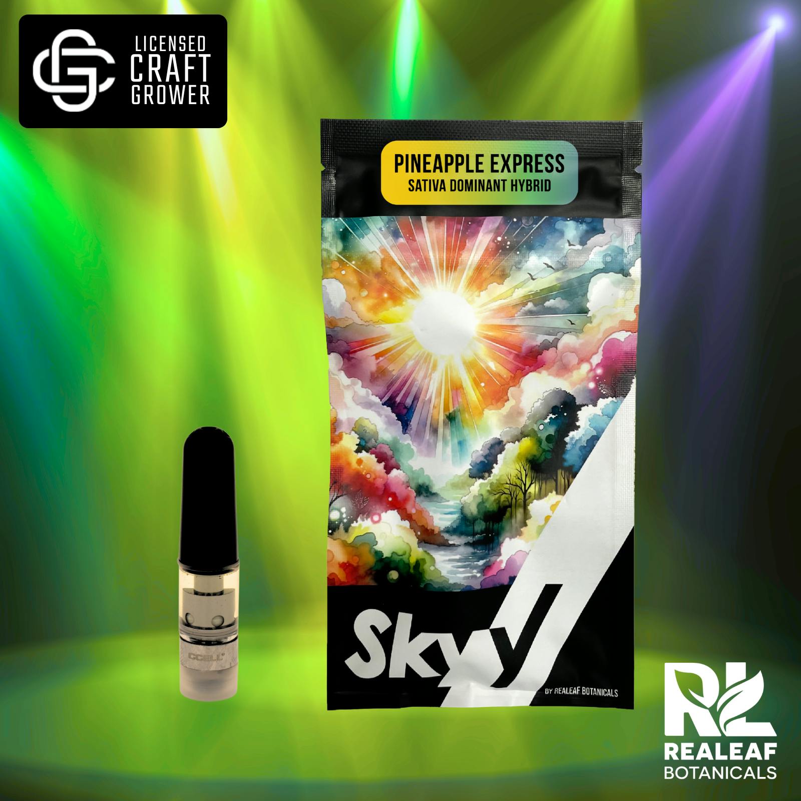 Realeaf Botanicals - Pineapple Express Cartridge 0.3g - 1