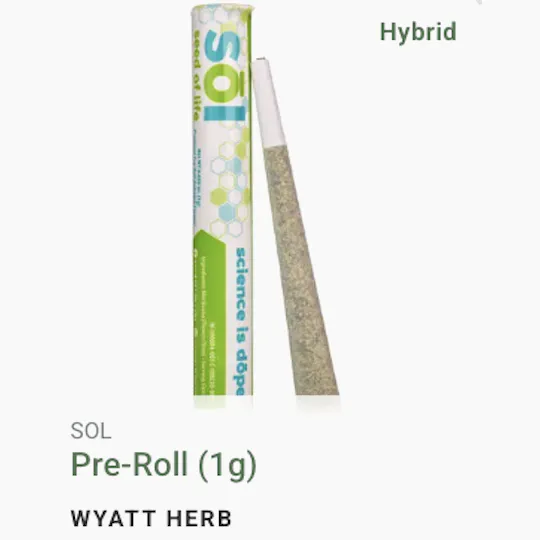 Seed of Life Labs - Seed of Life Labs - Wyatt Herb Pre-Roll 1g - 1