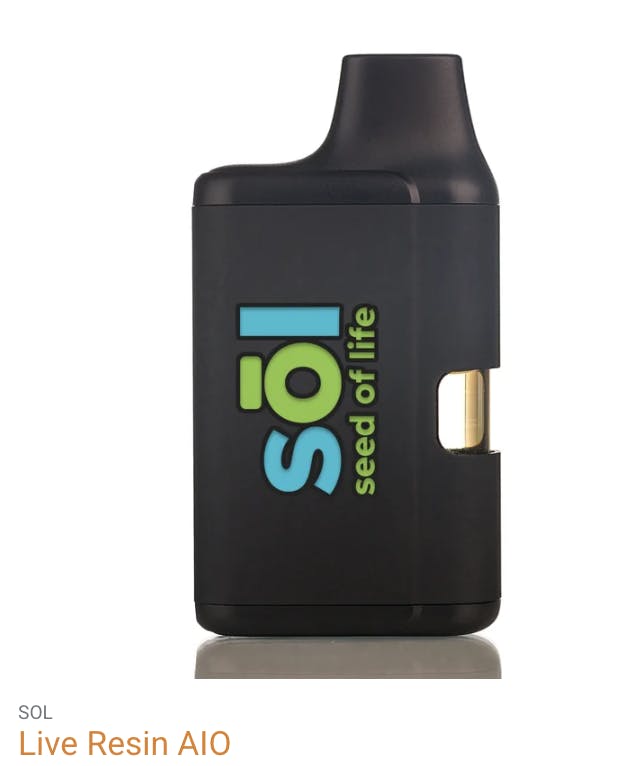 Seed of Life Labs - Seed of Life Labs - Sugar Mintz Live Resin AIO Vape Disposable 1g - 1