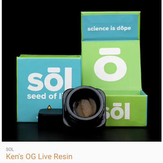 Seed of Life Labs - Seed of Life Labs - Ken's OG Live Resin Concentrate 1g - 1