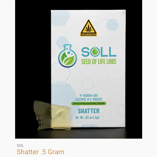 Seed of Life Labs - Seed of Life Labs - GSO Shatter Concentrate 0.5g - 1