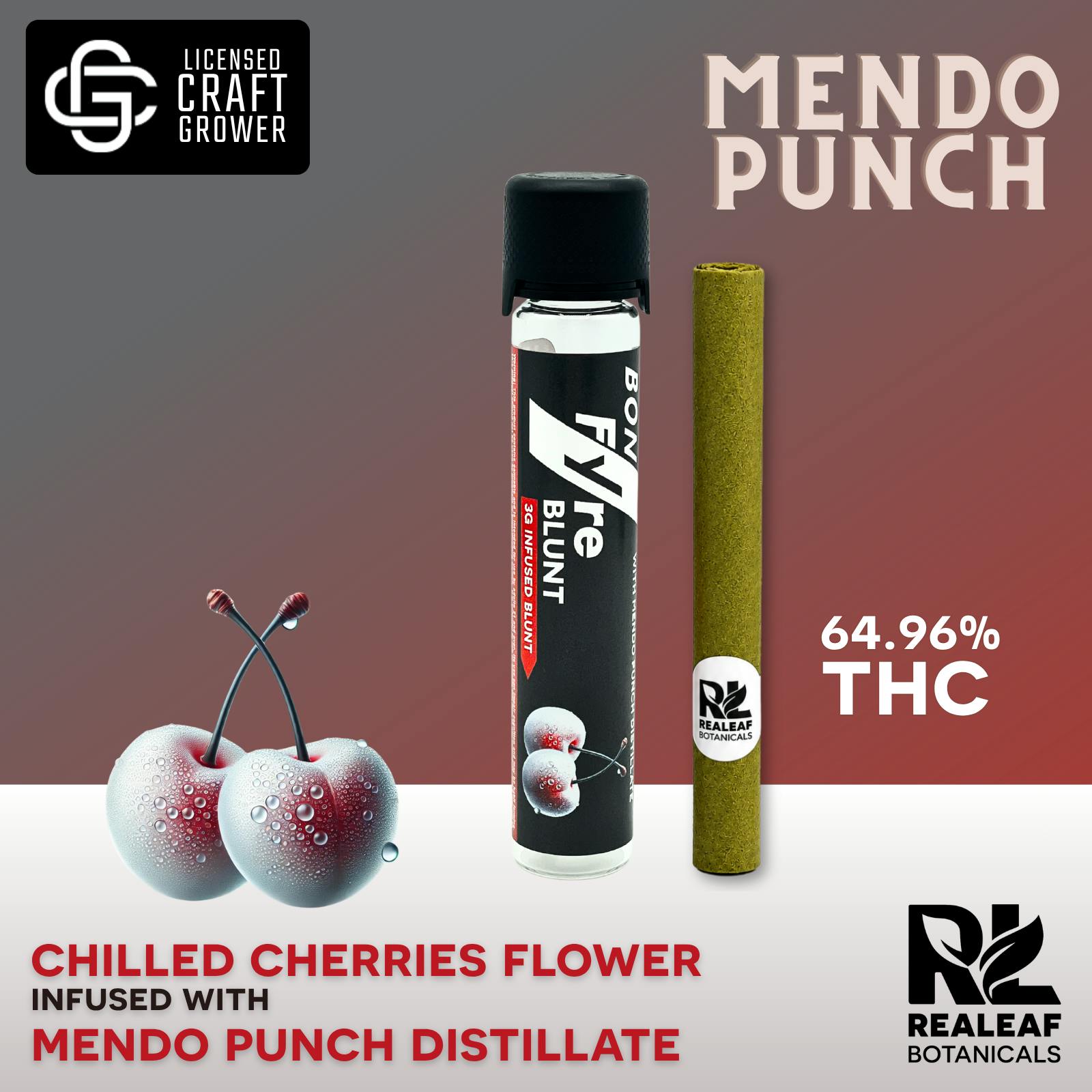 Realeaf Botanicals - Mendo Punch Infused Blunt 3g - 1