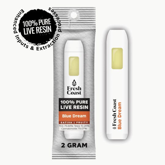 Fresh Coast - Blue Dream | 100% Pure Live Resin 2G Disposable | Sativa - 1