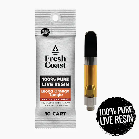 Fresh Coast - Blood Orange Tangie | 100% Pure Live Resin 1G Cart | Hybrid - 1