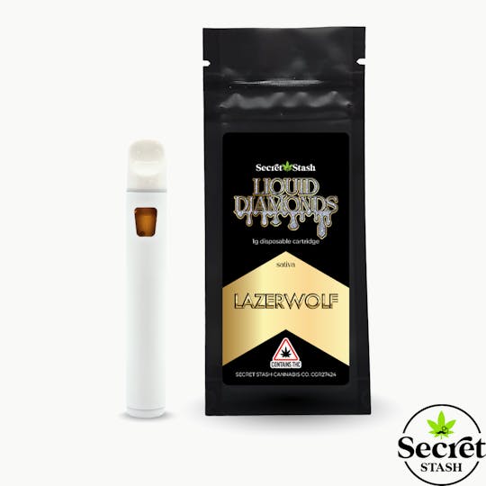 Secret Stash - Secret Stash | Disposable Cart | Liquid Diamonds | Lazerwolf | 1g - 1