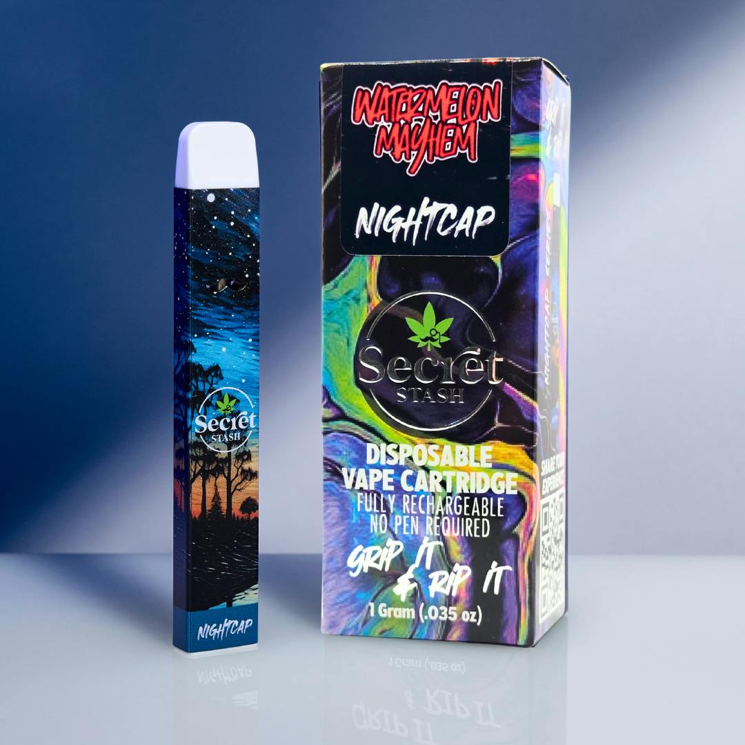 Secret Stash - Secret Stash | Disposable Cart | Nightcap | Watermelon Mayhem | 1g - 1