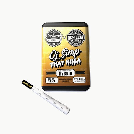 Anchored - Anchored | OJ Simp That Killa | Pre-Roll | 5pk - 1