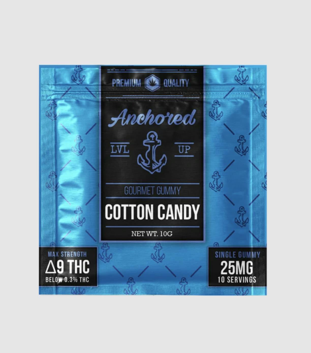 Anchored - Anchored | Cotton Candy | Single Gummy | 25mg - 1
