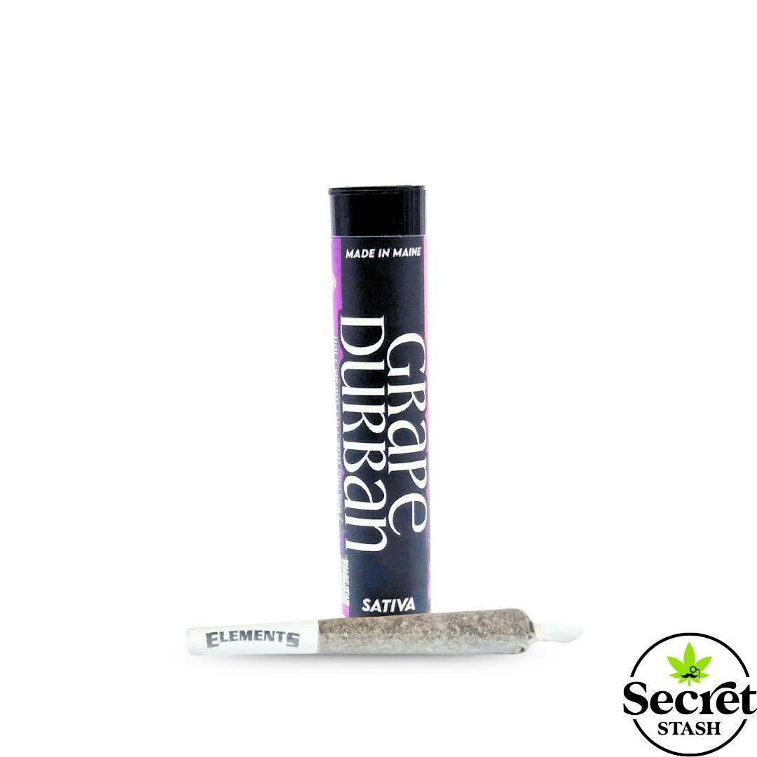 Secret Stash - Secret Stash | Full Bud Pre Roll | Grape Durban | Half Gram - 1