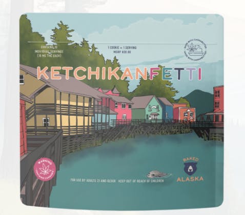 Baked Alaska - Ketchikanfetti Cookies 10mg -10pk - 1