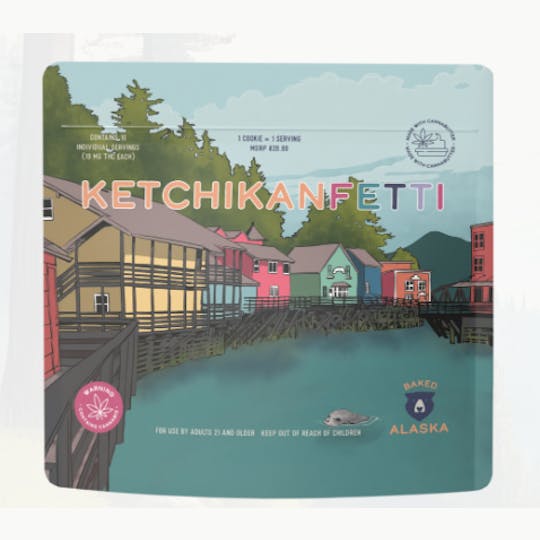 Baked Alaska - Ketchikanfetti Cookies 10mg -10pk - 1