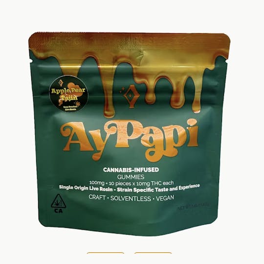 AyPapi - AyPapi - Apple Pear Tajin Live Rosin Gummies 100mg 10pk - 1