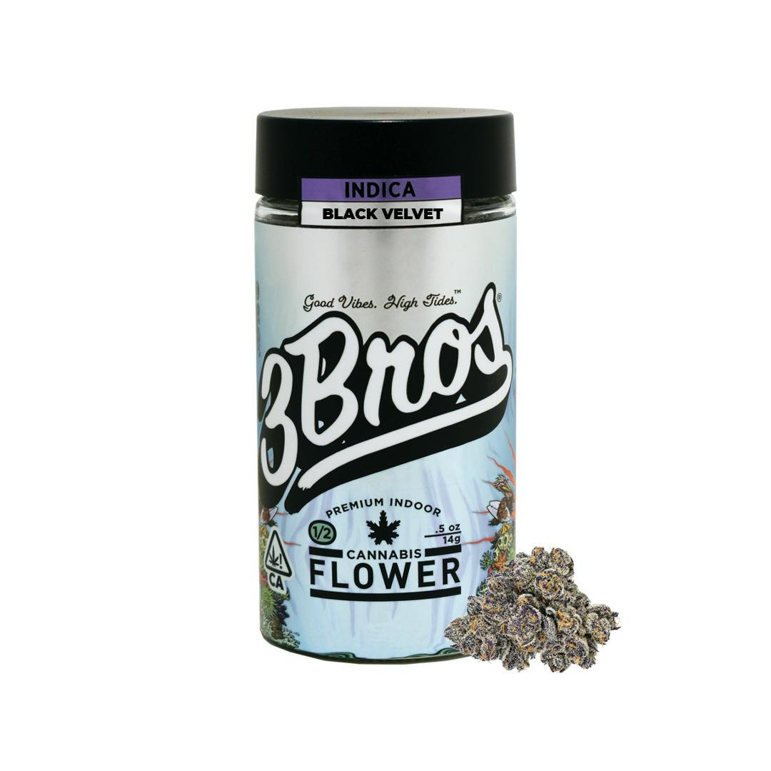 3 Bros Grow - 3 Bros | Indoor Flower | 14g | Black Velvet | Indica - 1
