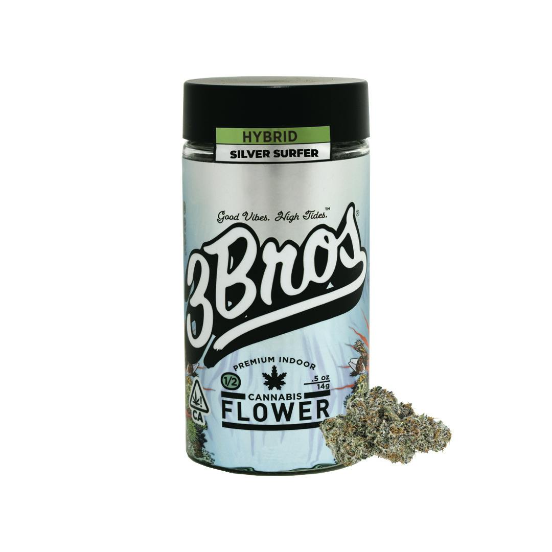 3 Bros Grow - 3 Bros | Indoor Flower | 14g | Silver Surfer | Hybrid - 1