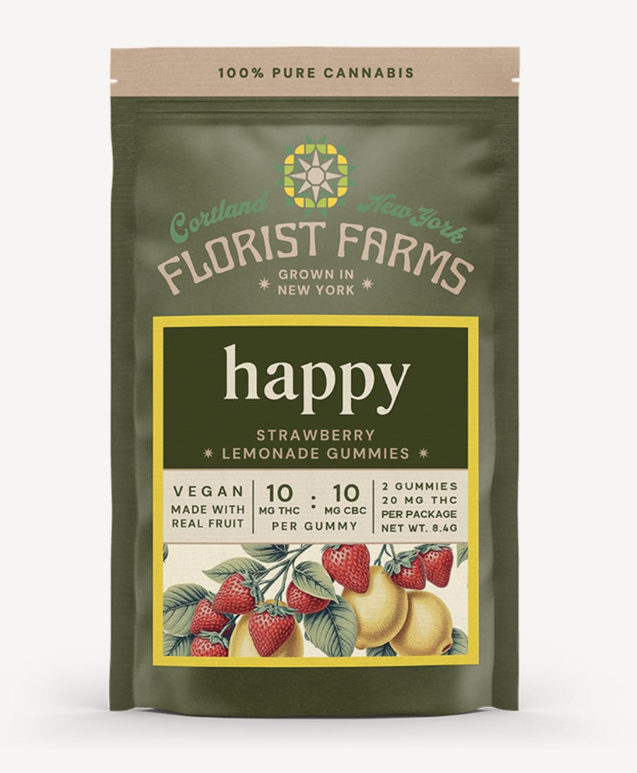 Florist Farms - Florist Farms | Happy Strawberry Lemonade Gummies | 20mg | 2ct | 10mg/ea - 1