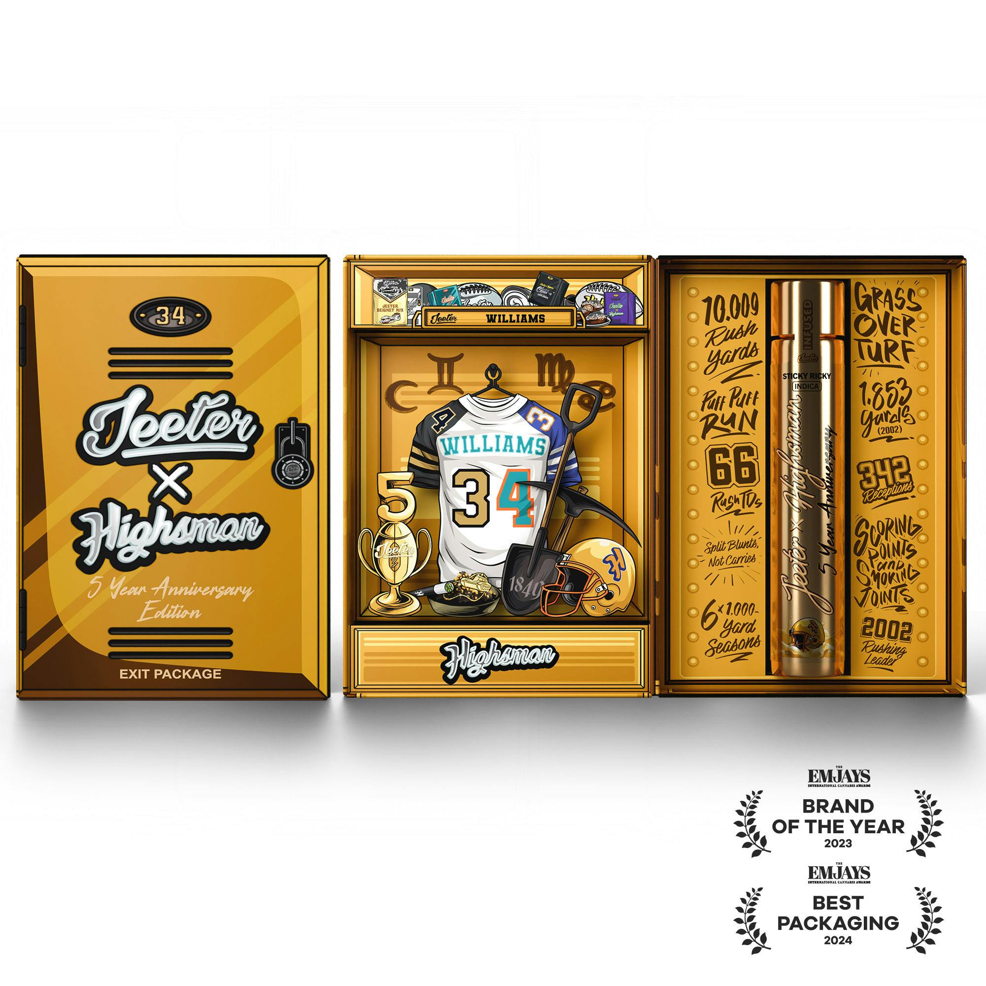Jeeter - Jeeter x Ricky Williams - Game Day Legacy Pack - Sticky Ricky - 1