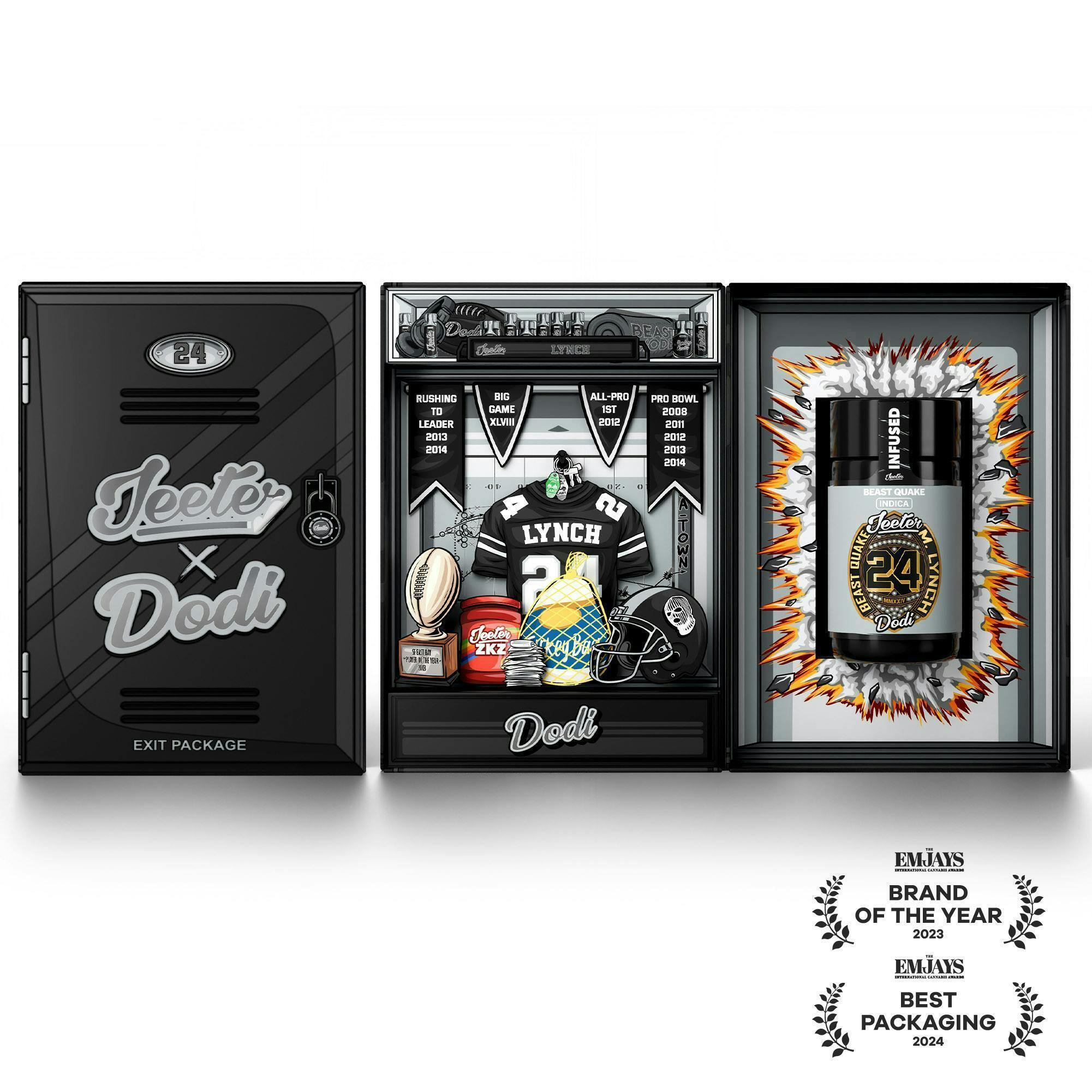 Jeeter - Jeeter x Marshawn Lynch | Game Day - Beast Quake | Infused Minis | 5pk - 1