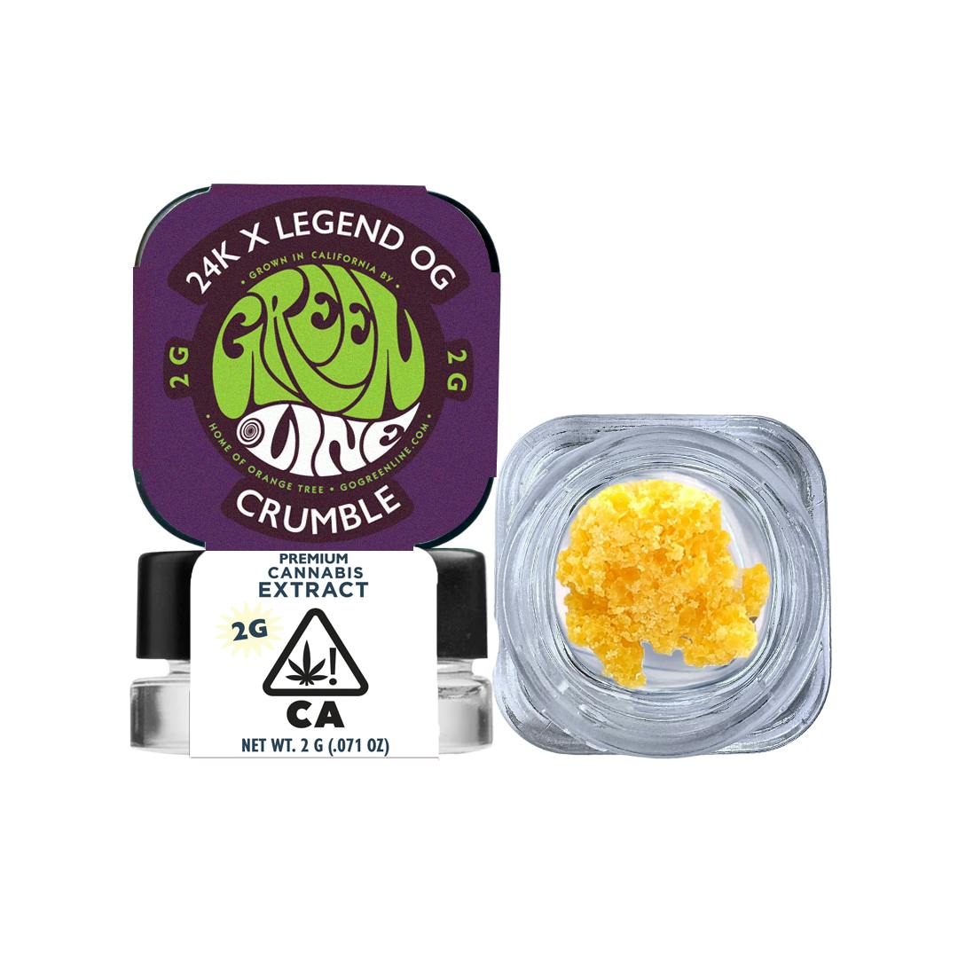 Greenline - 24K a Legend OG - Crumble - Extract - Indica - 2g - 1