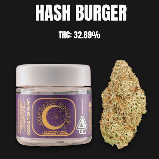 Moon Valley Cannabis - Hash Burger Indoor Living Soil Flower 3.5 Gram Jar - 1