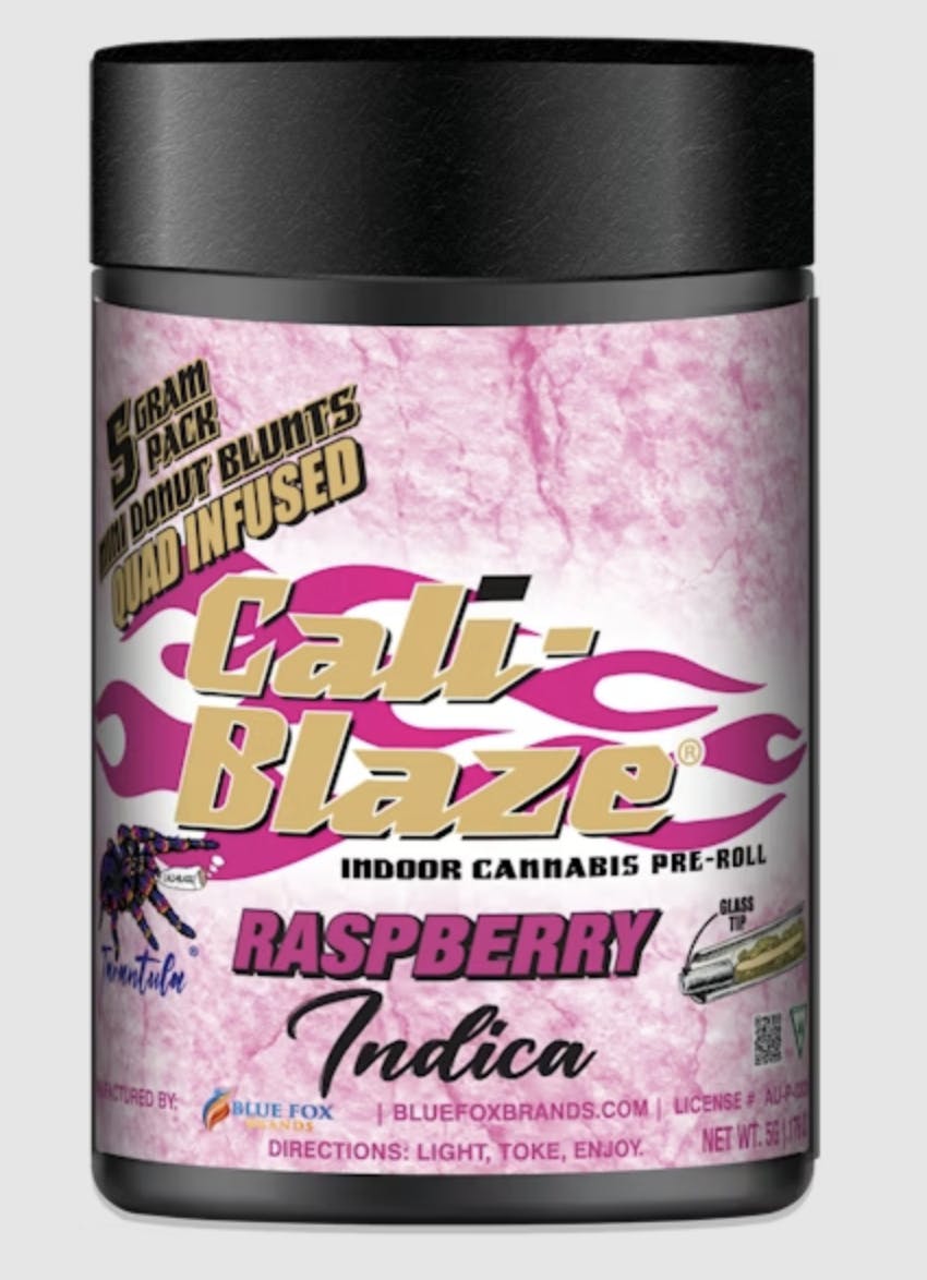 Cali-Blaze - Cali-Blaze | Raspberry | Tarantula Donut Infused Blunts | 1g each | 5pk - 1