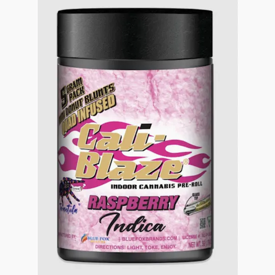 Cali-Blaze - Cali-Blaze | Raspberry | Tarantula Donut Infused Blunts | 1g each | 5pk - 1