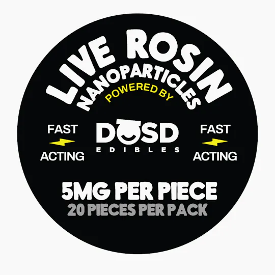 DŌSD Edibles - Nano Bites - Super Boof Live Rosin, Strawberry Papaya - 100mg - 1