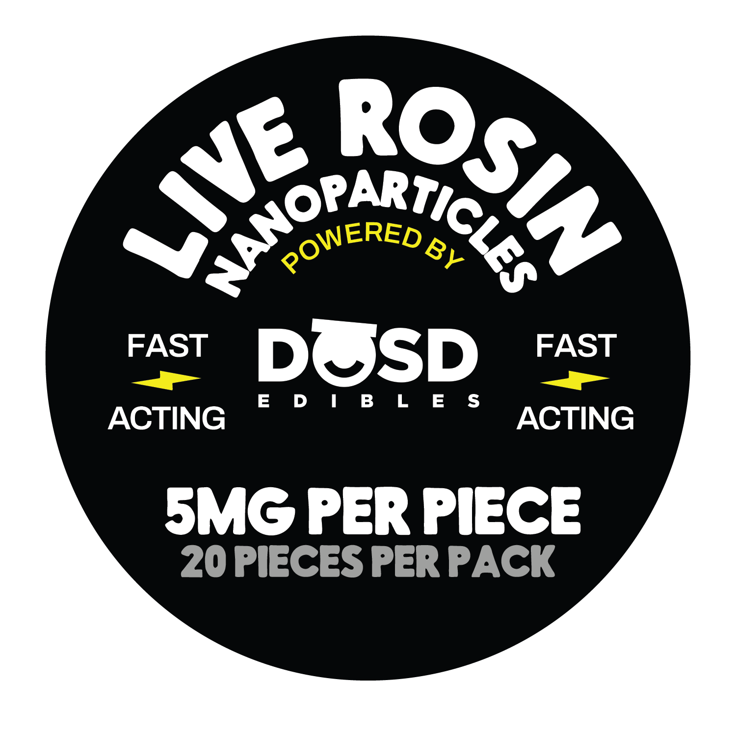 DŌSD Edibles - Nano Bites - Pie Hoe Live Rosin, Grape - 100mg - 1