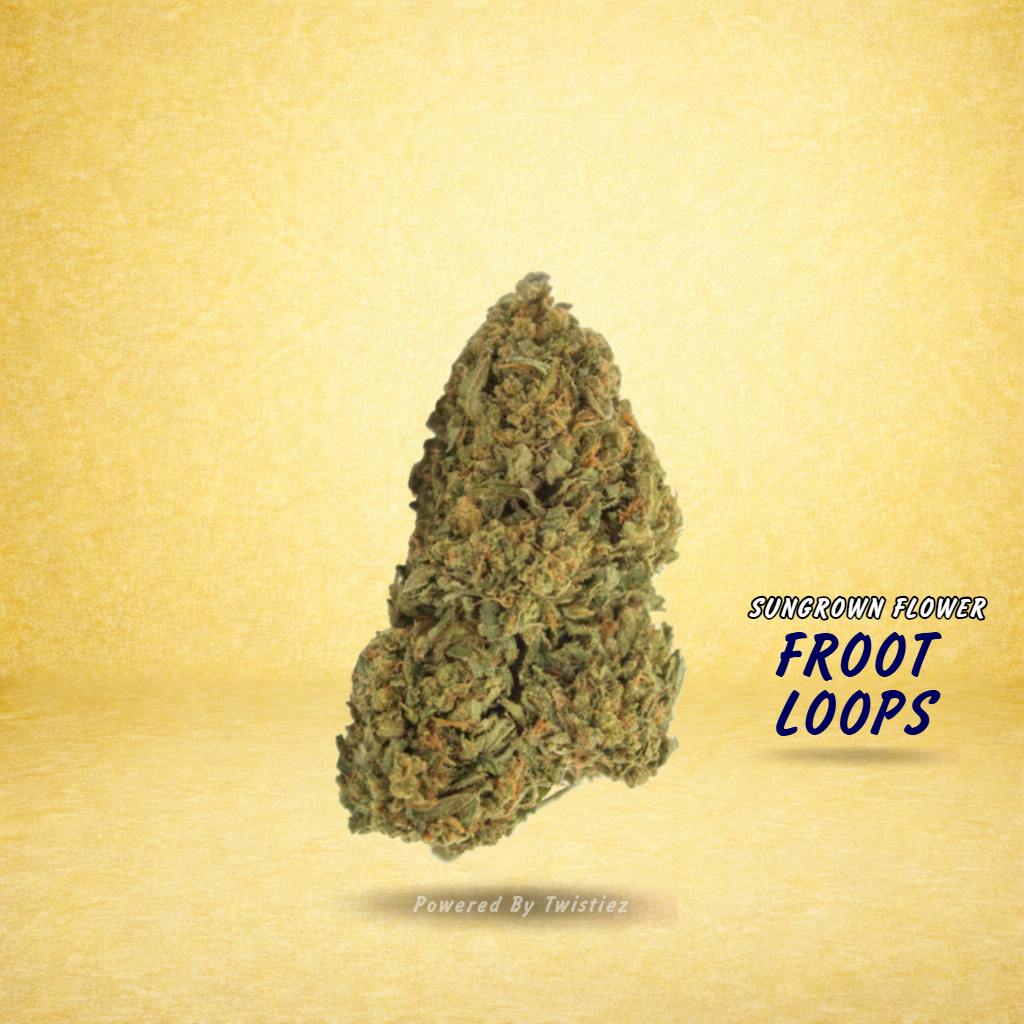 Twistiez - Froot Loops - SunGrown Flower - 28g - Indica- New Drop - 1