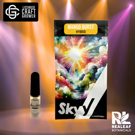 Realeaf Botanicals - Mango Burst Vape Cartridge 0.3g - 1