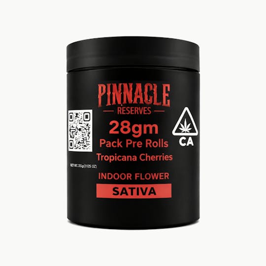 Pinnacle Reserves - PINNACLE RESERVE Tropicana Cherries 28 Gram Pre Roll Pack - 1