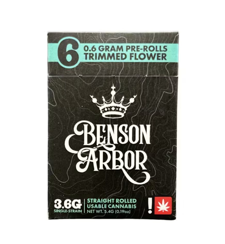 Benson Arbor - Grease Monkey - 0.6G Pre-Roll 6pk - 1