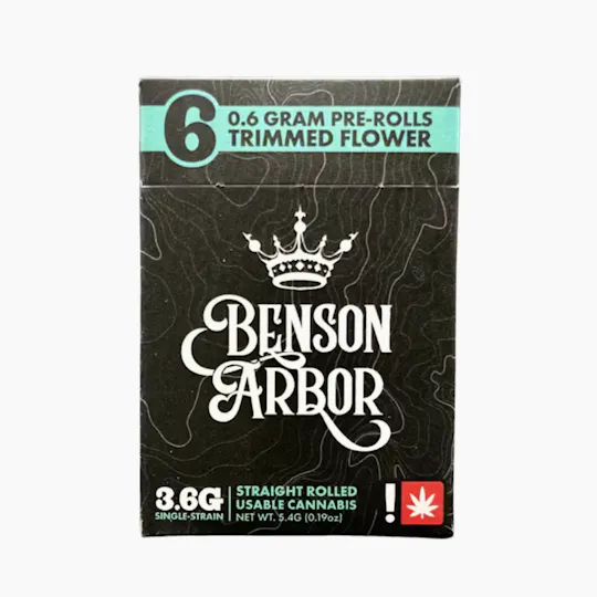 Benson Arbor - Metal Mouth #1 - 0.6G Pre-Roll 6pk - 1