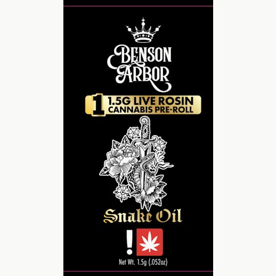 Benson Arbor - Gas Runtz #6 - Live Rosin Infused Pre-Roll 1.5G - 1