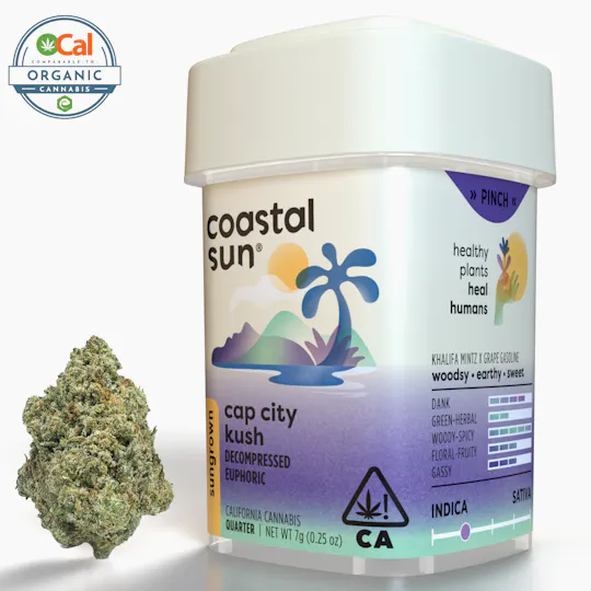 Coastal Sun - Cap City Kush Sungrown Flower 7g - 1